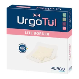 Urgotül Lite Border 8x8 cm bandage, 10 st