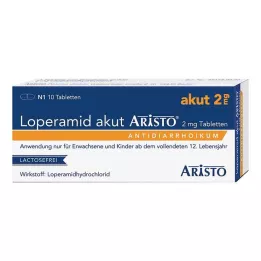 LOPERAMID akut Aristo 2 mg tabletter, 10 st