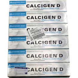 CALCIGEN D 600 mg/400 I.E. Brustabletter, 120 st
