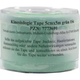 KINESIOLOGIE Tejp 5 cmx5 m grön, 1 st