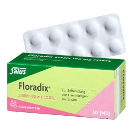 FLORADIX Järn 100 mg forte filmdragerade tabletter, 50 st