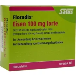 FLORADIX Iron 100 mg Forte Film -Coated Tabletter, 100 st