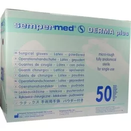 SEMPERMED Derma Plus OP-Handsch.ster.Gep.GR.7.5 WS, 50x2 st