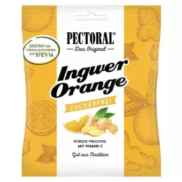 PECTORAL Ingefära Orange Bonbons sockerfria, 60 g