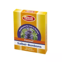 FLORIMEL Salviabonbon med C-vitamin, 50 g