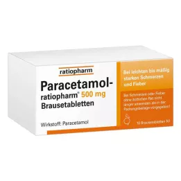 PARACETAMOL-ratiopharm 500 mg brustabletter, 10 st