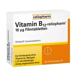 VITAMIN B12-RATIOPHARM 10 μg filmdragerade tabletter, 100 st