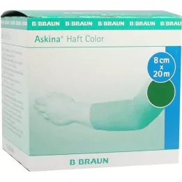 ASKINA självhäftande bandage färg 8 cmx20 m grön, 1 st