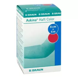 ASKINA självhäftande bandage färg 8 cmx4 m rosa, 1 st