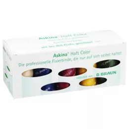 ASKINA Adhesive Bandage Color Sortiment Box, 10 st