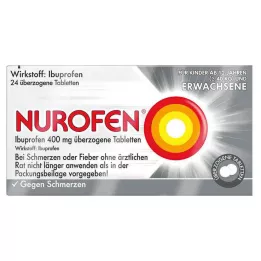 NUROFEN Ibuprofen 400 mg dragerade tabletter, 24 st