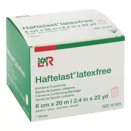 HAFTELAST Fixeringsbandage, sammanhängande, latexfritt, 6 cm x 20 m, kräm, 1 st
