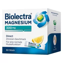 BIOLECTRA Magnesium 300 mg direkta citronstänger, 60 st