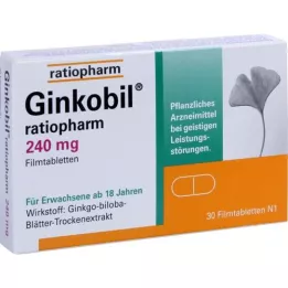 Ginkobil-ratiopharm 240 mg filmbelagda tabletter, 30 st