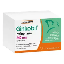GINKOBIL-ratiopharm 240 mg filmdragerade tabletter, 120 st