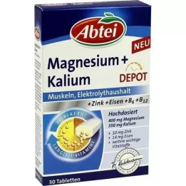 Abtei Magnesium + Kalium Depot tabletter, 30 st