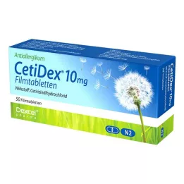 CETIDEX 10 mg filmdragerade tabletter, 50 st