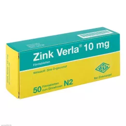 ZINK VERLA 10 mg filmdragerade tabletter, 50 st