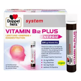 DOPPELHERZ Vitamin B12 Plus system drickampuller, 30X25 ml