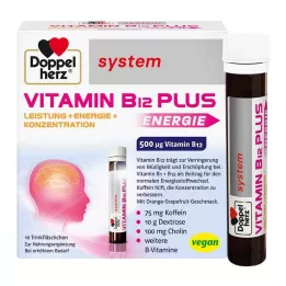 DOPPELHERZ Vitamin B12 Plus system drickampuller, 10X25 ml
