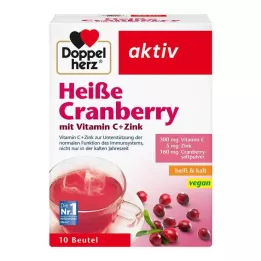 DOPPELHERZ varma tranbär med C-vitamin och zinkgranulat, 10 st