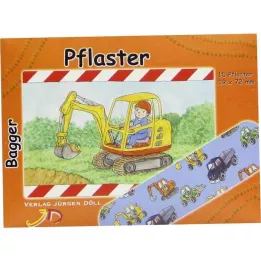 KINDERPFLASTER Grävmaskinskuvert, 10 st