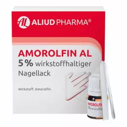 AMOROLFIN AL 5% aktiv ingrediens nagellack, 5 ml