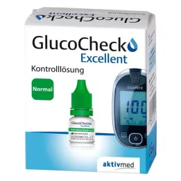 GLUCOCHECK Utmärkt kontrolllösning normal, 4 ml