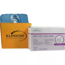 KLINION Soft Fine Plus Pen Needles 0,25x6 mm 31 g, 110 st
