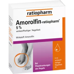Amorolfin-ratiopharm 5% aktiv ingrediens. Nagellack, 3 ml