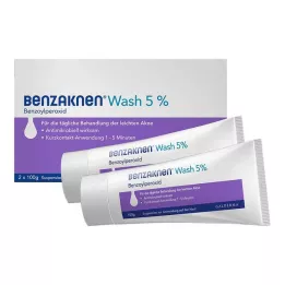 BENZAKNEN Tvätta 5% Suspension, 2X100 g
