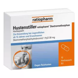 HUSTENSTILLER-ratiopharm Dextrometorfan kapslar, 10 st
