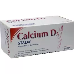CALCIUM D3 STADA 600 mg/400, dvs tuggtabletter, 120 st