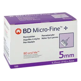 BD Micro-Fine + 5 mm nålar 0,25x5 mm, 100 st