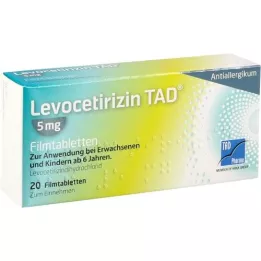 Levocetirizin TAD 5 mg FTA, 20 st