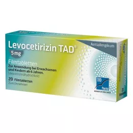 LEVOCETIRIZIN TAD 5 mg filmdragerade tabletter, 20 st