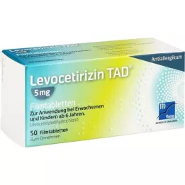 Levocetirizin TAD 5 mg FTA, 50 st