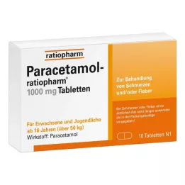 PARACETAMOL-ratiopharm 1 000 mg tabletter, 10 st