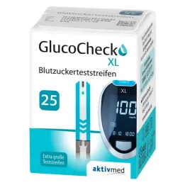 GlucoCheck XL blodsockertestremsor, 25 st