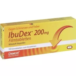 IBUDEX 200 mg filmbelagda tabletter, 10 st