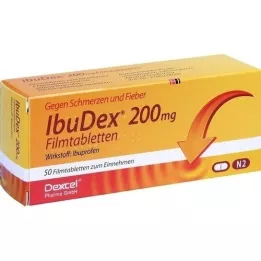 IBUDEX 200 mg filmbelagda tabletter, 50 st