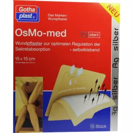 Osmo med Ag sår gips steril 15x15cm, 10 st