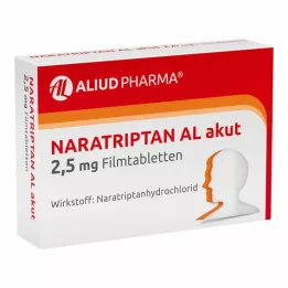 NARATRIPTAN AL akut 2,5 mg filmdragerade tabletter, 2 st