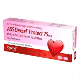 ASS Dexcel Protect 75 mg magsäcksresistenta tabletter, 20 st
