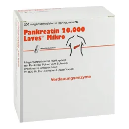 Pancreatin 20000 Laves mikro gastro-resistenta kapslar, 200 st