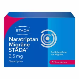 NARATRIPTAN Migrän STADA 2,5 mg filmdragerade tabletter, 2 st