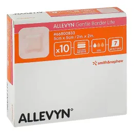 Allevyn Gentle Border Lite 5x5 cm skumbandage, 10 st