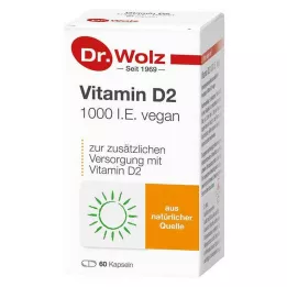 VITAMIN D2 1000 I.E. veganska kapslar, 60 st