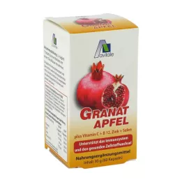 GRANATAPFEL 500 mg plus vit.C+B12+Zink+Selenium Caps., 60 st