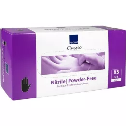 NITRIL Handskar puderfria x-small black, 200 st